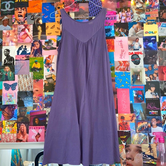 Roxy XL Pastel Purple Flowy Sundress W/ Pockets - Picture 1 of 2